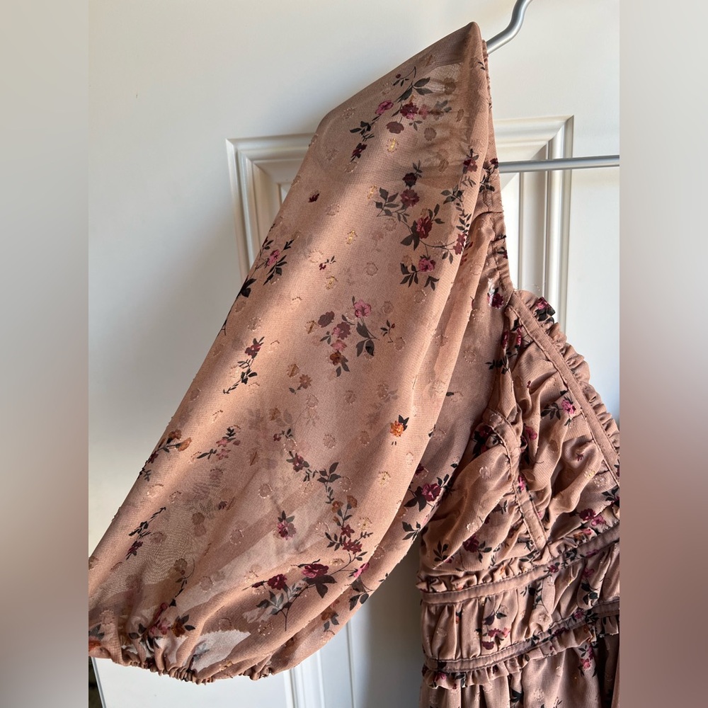 STORIA FLORAL AND EYELET MAXI DRESS - Picture 4 of 10
